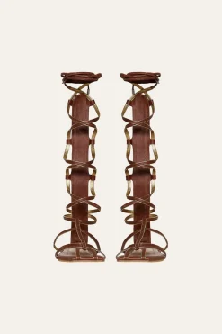 New Baquiana Gladiators In Brown Shoes