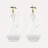 Best Cano Cristales Vinegar Cruet In Green Set Of 2 Table Tops