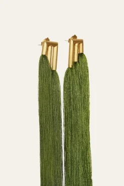 Outlet Color Ways Earrings In Olive Jewelry