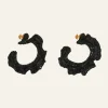 Outlet Dance Elements Hoops In Black Jewelry
