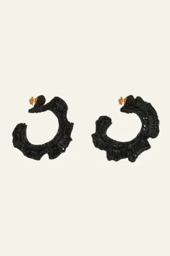 Outlet Dance Elements Hoops In Black Jewelry