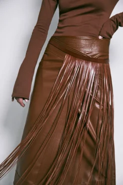 Sale Dancing Earthward Belt In Tobacco Belts