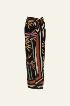 Discount De Palmeras Maxi Shawl In Black Shawls
