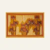 New De Palmeras Maxi Shawl In Yellow Shawls
