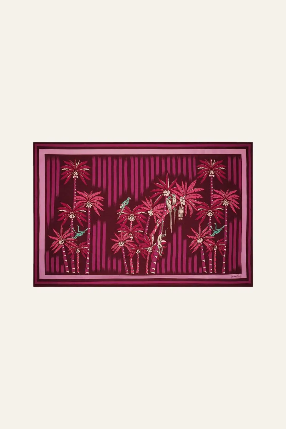 Best De Palmeras Maxi Shawl In Magenta Shawls