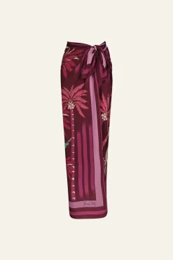 Best De Palmeras Maxi Shawl In Magenta Shawls