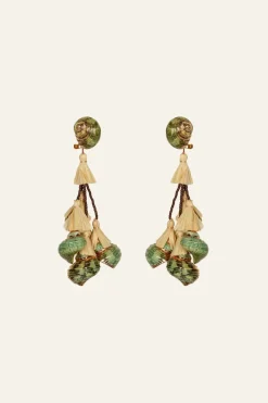 Online Espiral Sagrado Earrings In Green Jewelry