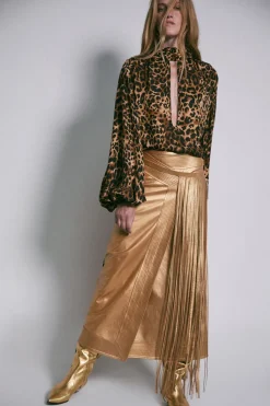 Exuberant Spirit Boots In Gold Shoes