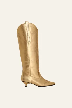 Discount Exuberant Spirit Boots In Gold Shoes