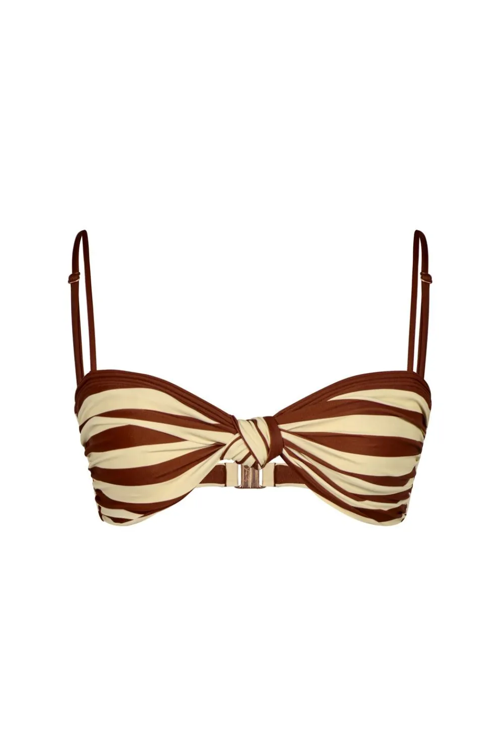Sale Healing Tools Bikini Top In Ecru & Marsala Swimwear