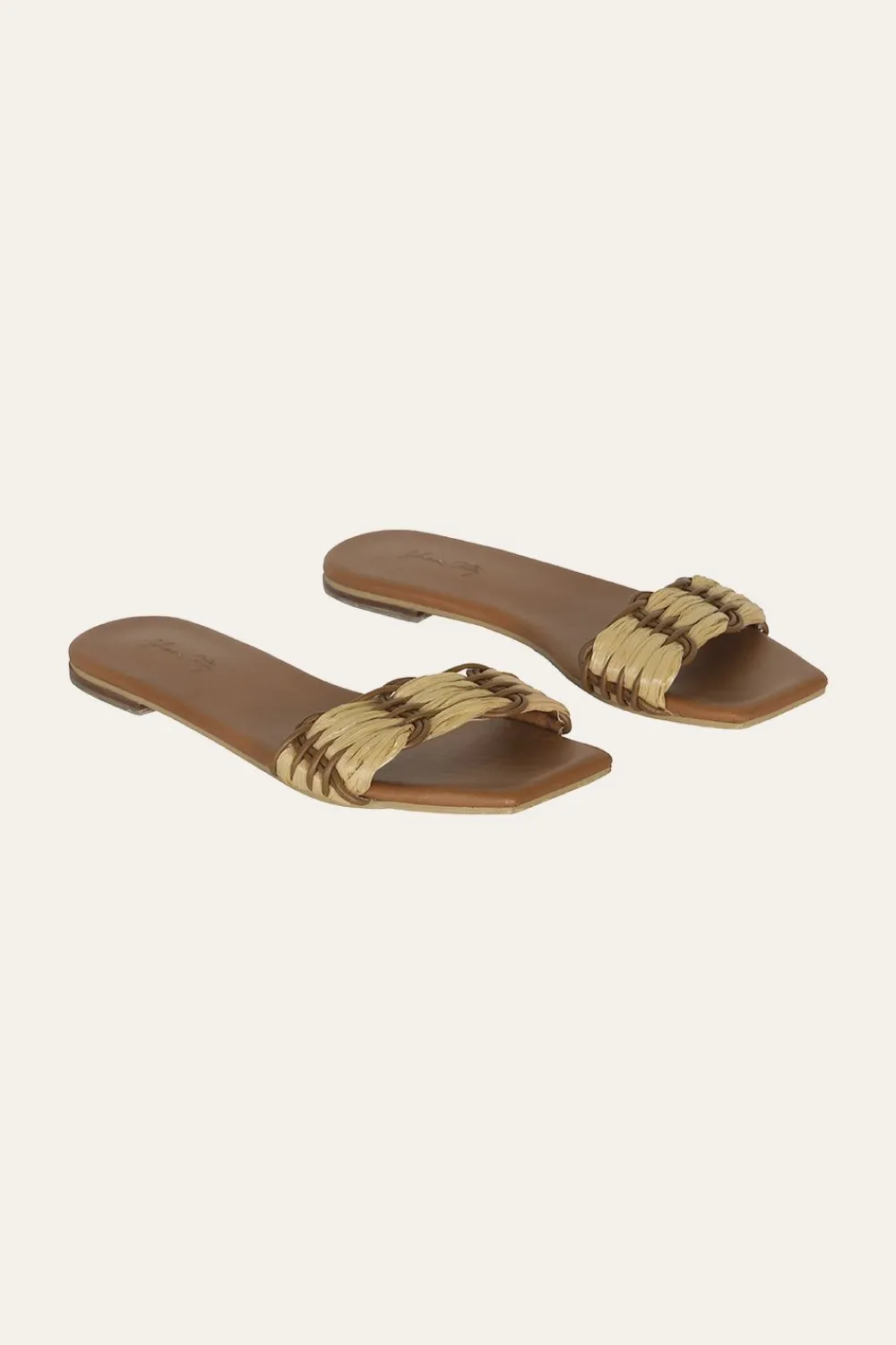 Hidden Messages Flats In Camel Shoes