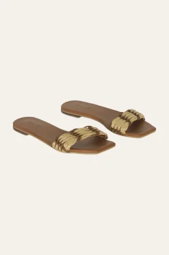 Discount Hidden Messages Flats In Camel Shoes