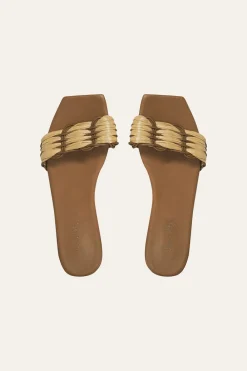 Discount Hidden Messages Flats In Camel Shoes