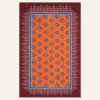 India Chintz Shawl In Orange Shawls