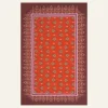 New India Chintz Shawl In Red Shawls