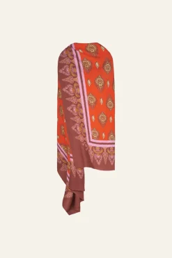 New India Chintz Shawl In Red Shawls