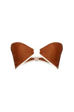 Intense Colorings Bikini Top In Terracota Trending Now