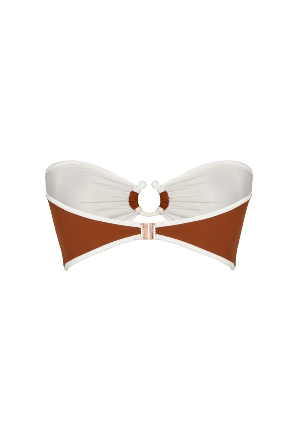 New Intense Colorings Bikini Top In Terracota Swimwear