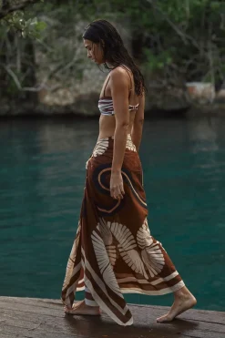 Online Kene Pareo In Brown Pareos & Coverups