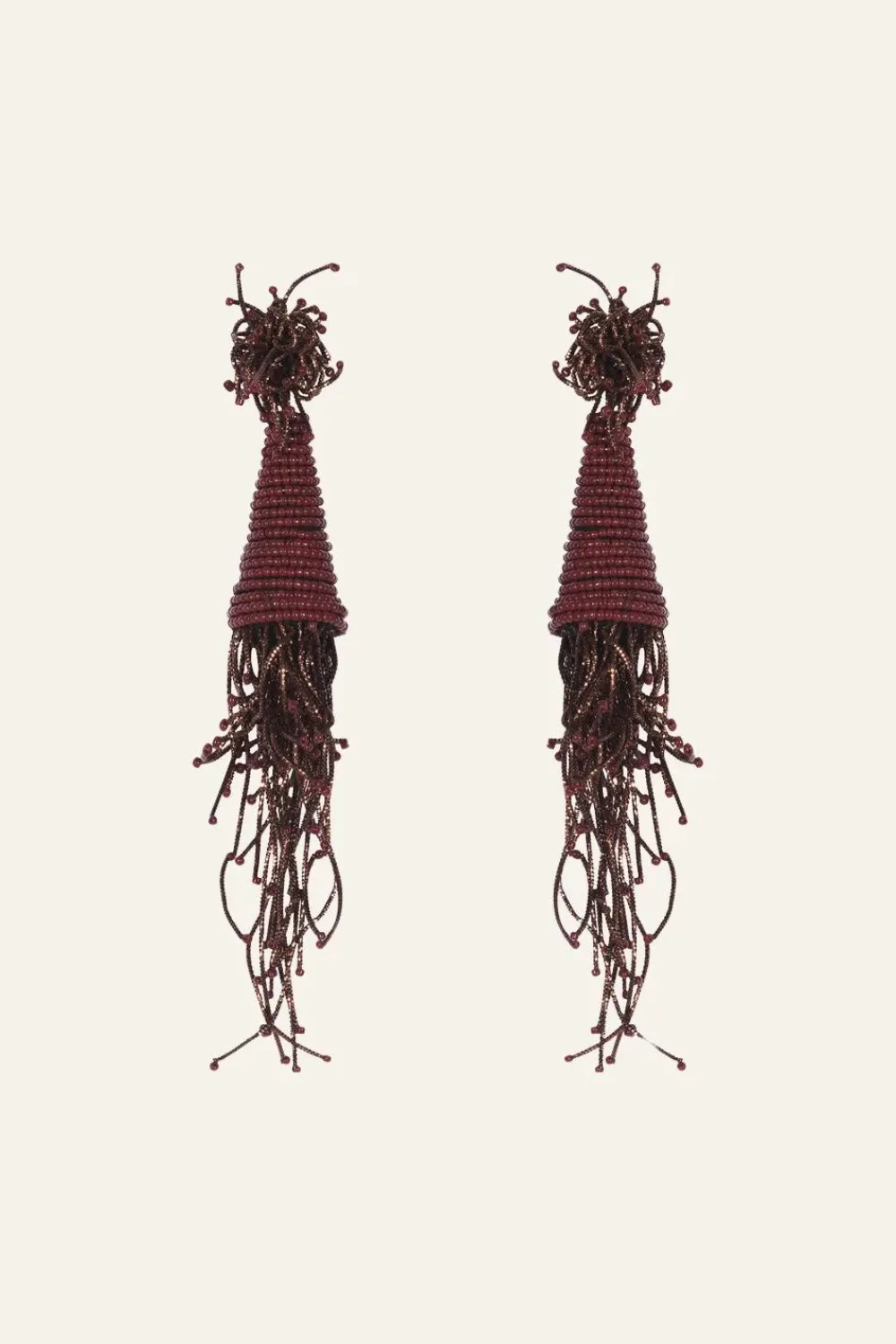 Discount La Boheme Earrings In Dark Burgundy Jewelry