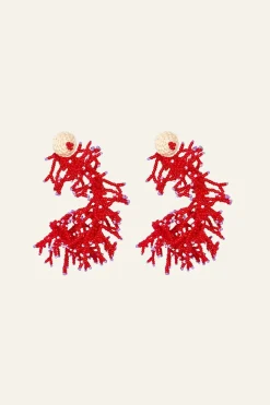 Clearance Leyendas Africanas Earrings In Red Jewelry