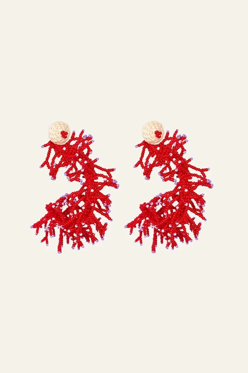 Sale Leyendas Africanas Earrings In Red Jewelry