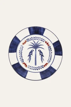 Clearance Macao Dinner Plate In Blue Set Of 2 Dinnerware