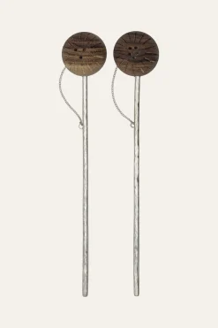 Marimba Mini Salt & Pepper In Silver Set Of 2 Table Tops