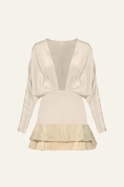 Hot Mojito Nights Dress In Ecru Dresses