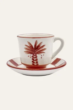 Molinillo Coffee In Magenta Set Of 2 Dinnerware