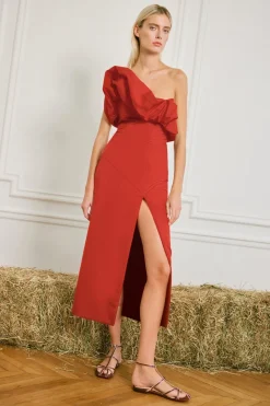 Online Noche Habanera Dress In Red Trending Now