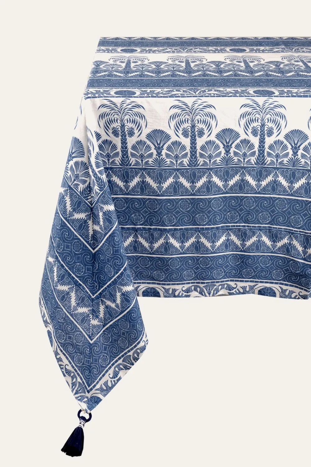 Best Nuqui Square Tablecloth In Blue Table Linens