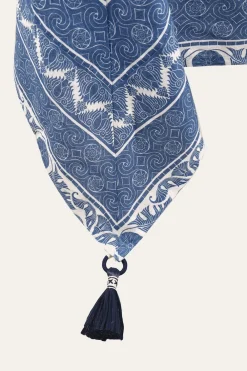 Best Nuqui Square Tablecloth In Blue Table Linens