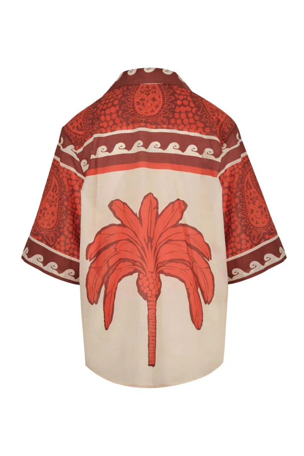 Clearance Paisley Situation Shirt In Red Tops
