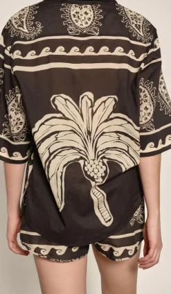 Sale Paisley Situation Shirt In Black Tops