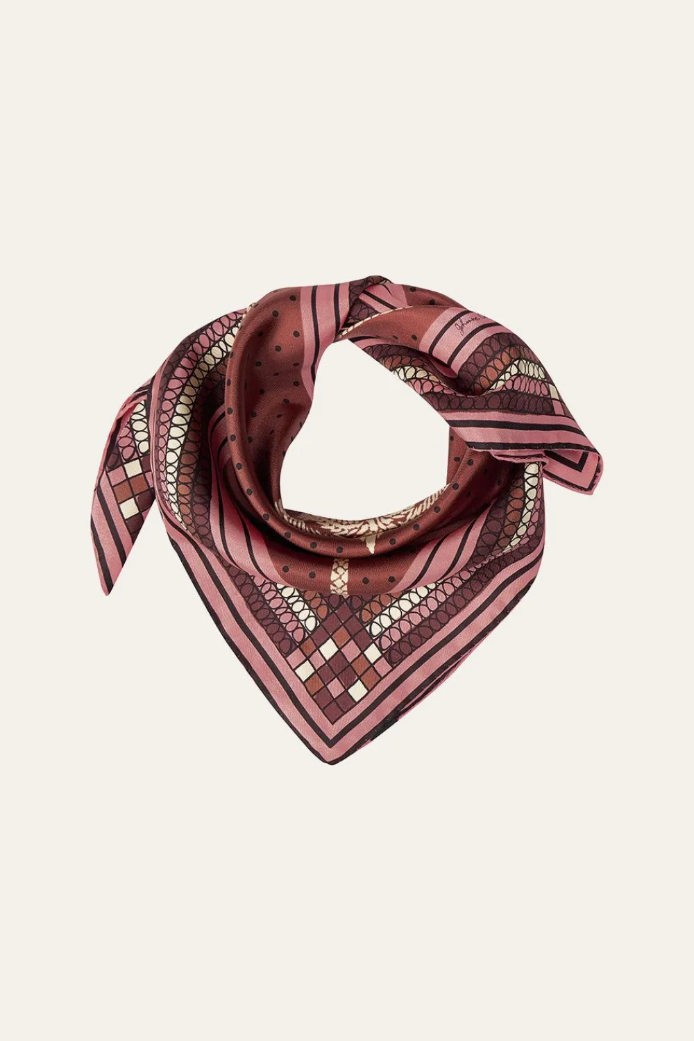 Best Palmas Canas Mini Scarf In Terracotta Shawls