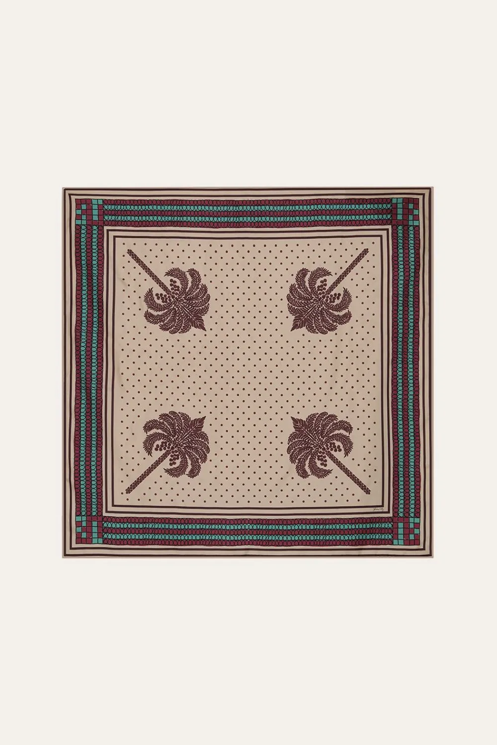 Outlet Palmas Canas Mini Scarf In Magenta Shawls