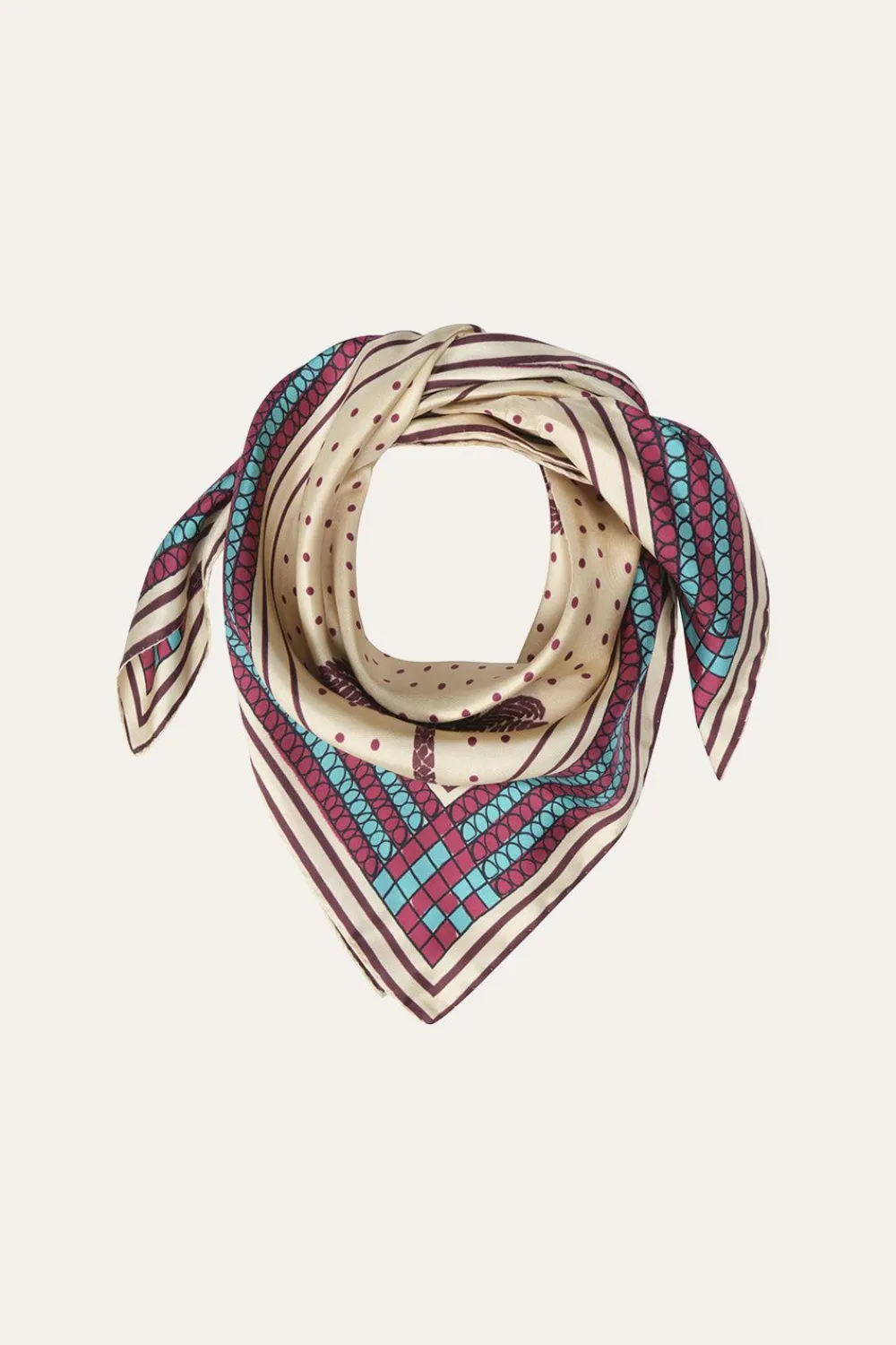Outlet Palmas Canas Mini Scarf In Magenta Shawls
