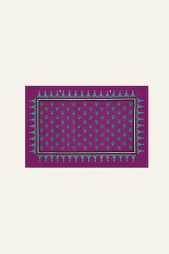 Palms Shawl In Purple Shawls