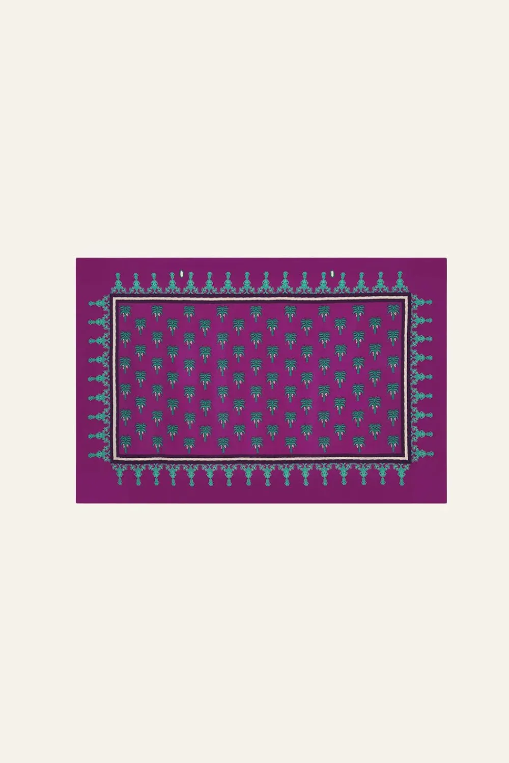 Palms Shawl In Purple Shawls