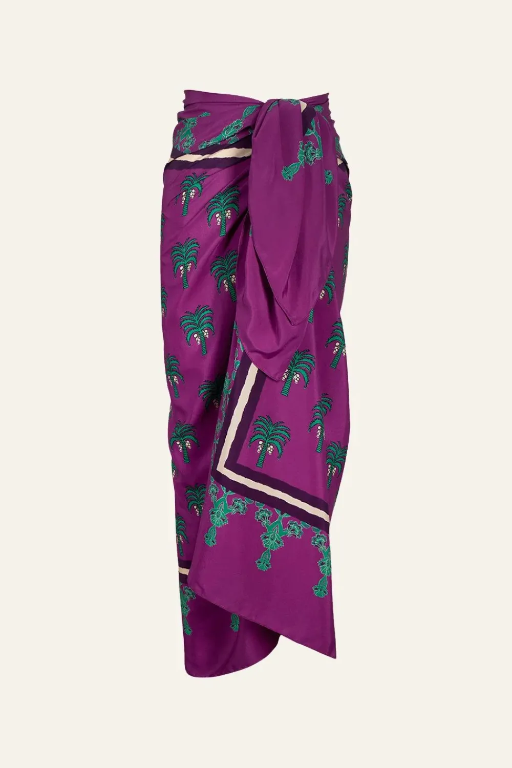 Palms Shawl In Purple Shawls