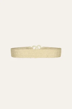 Sale Rhythmic Ripple Belt In Ecru Belts