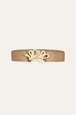 New Rhythmic Ripple Belt In Pink Belts