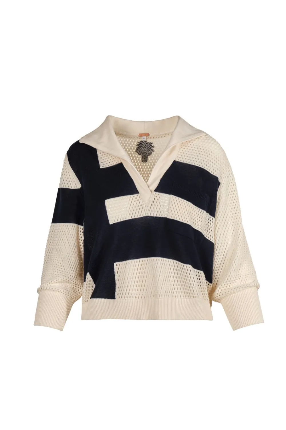 Hot Rio Mara Top In Navy Tops