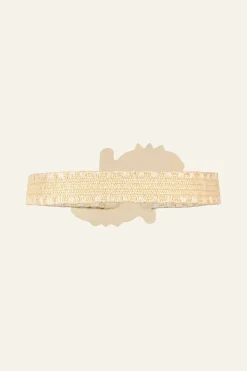 Clearance Rustle Of Palm Trees Belt In Ecru Belts