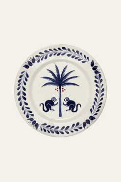 Saimiri Dessert Plate In Blue Set Of 2 Dinnerware