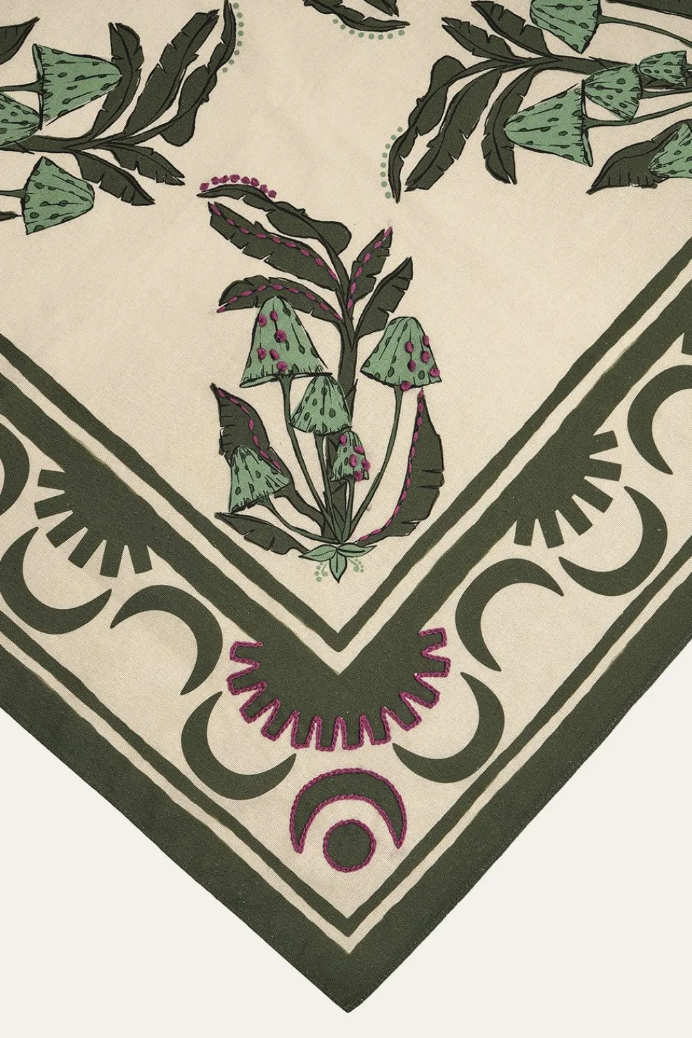 Outlet Secret Life Of Funghi Cloth Napkins In Green Set Of 4 Table Linens