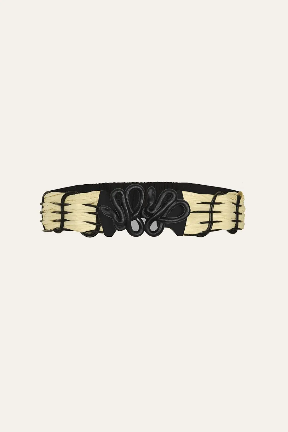 Best Spiritual Alignment Belt In Ecru & Black Belts