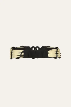 Best Spiritual Alignment Belt In Ecru & Black Belts
