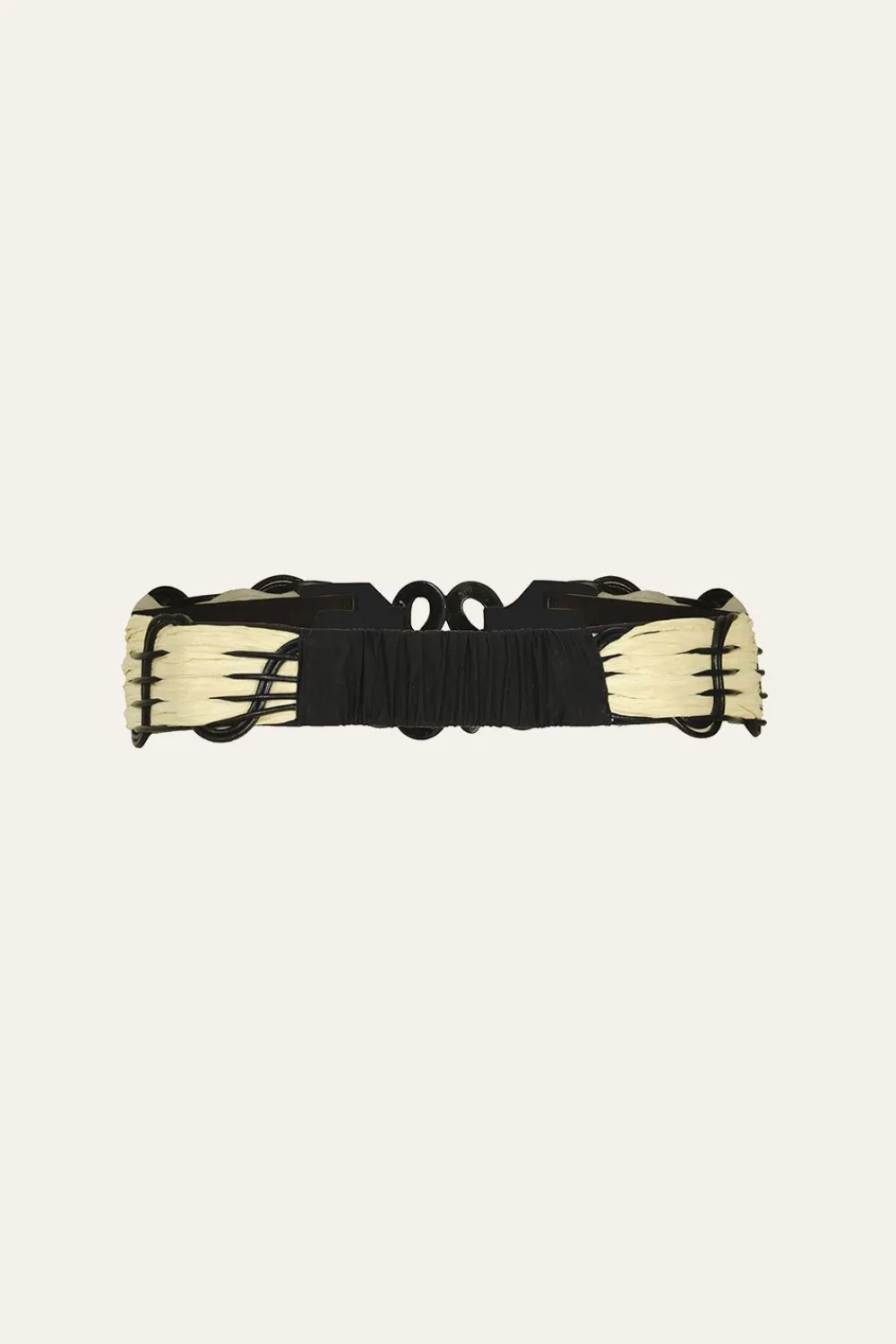 New Spiritual Alignment Belt In Ecru & Black Belts